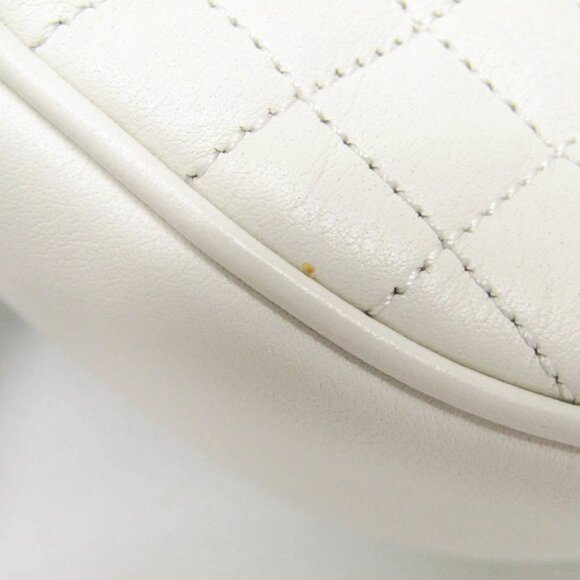 CELINE White Leather Shoulder Bag - Picture 5 of 15